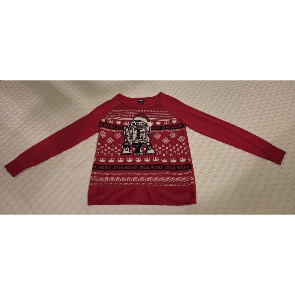 Star Wars R2D2 Ugly Christmas Sweater Women's Multi-Colored Size Adult M